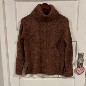 Jones New York Rich Brown Turtleneck Sweater Size XS